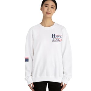 Hawk Tuah Sleeve Right Flag USA Unisex Sweatshirt Shirt