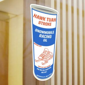 Hawk Tuah Snowmobile Oil Stickers