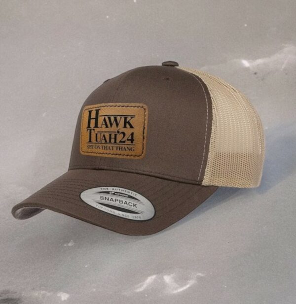 Hawk Tuah Spit On That Thang Trucker Style Snapback Hat