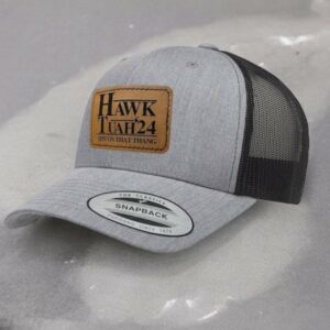 Hawk Tuah Spit On That Thang Trucker Style Snapback Hat Cap