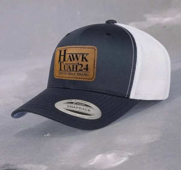 Hawk Tuah Spit On That Thang Trucker Style Snapback Hat Caps