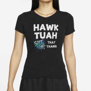 Hawk Tuah Spit On That Thang Viral Funny Quote Heavy Cotton T-Shirts