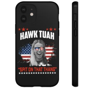 Hawk Tuah Spit On That Thing Presidential Utah iPhone Case