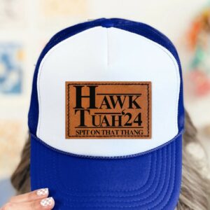 Hawk Tuah Spit on That Thang Hat - Dad Hat - Trucker Hat - Funny Viral Meme Gift - Funny Gifts for Men, Boyfriend, Husband, Inappropriate