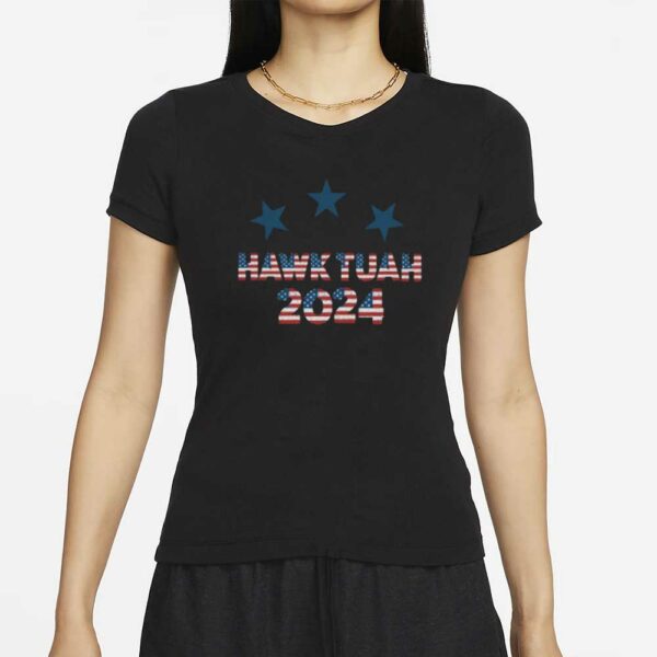 Hawk Tuah Spit on that Thing Presidential Candidate Parody New T-Shirt 2024