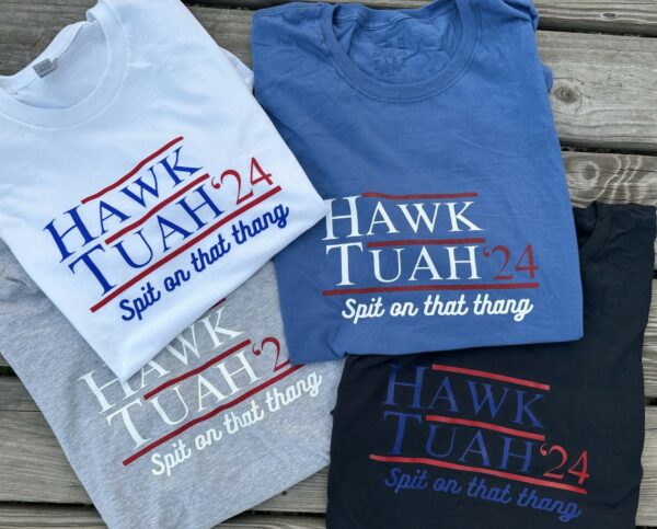 Hawk Tuah T-shirt - - Viral T-shirt - Hawk Tuah Shirt - Funny Shirt - Hawk Tuah Gift - Dad Shirt