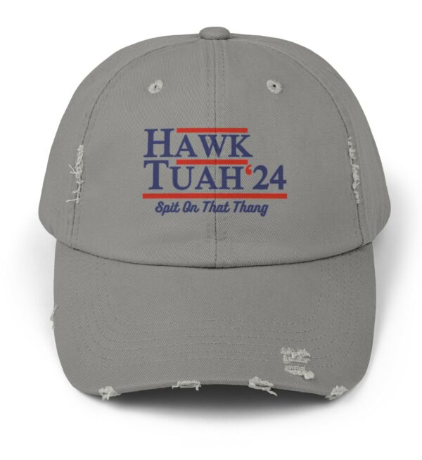 Hawk Tuah Unisex Distressed Cap