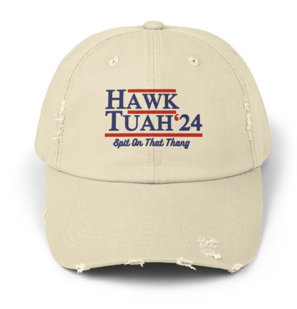 Hawk Tuah Unisex Distressed Cap Hats