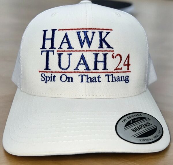 Hawk Tuah hats, Spit on that thang, Embroidered hat