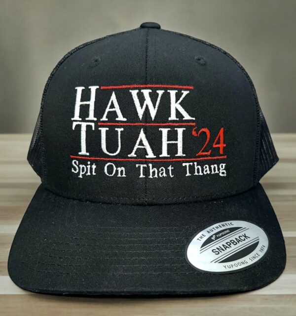 Hawk Tuah hats, Spit on that thang, Embroidered hats