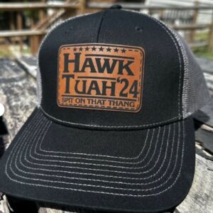 Hawk Tuah spit on that thang Trucker Snapback Hat