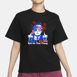 Hawk Tuah spit on that thing presidential candidate parody Trump T-Shirt5