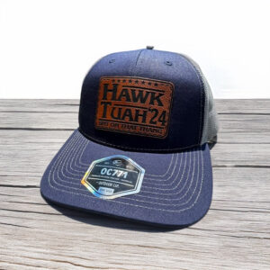 Hawk tuah 2024 spit on that thang viral brown leather patch hats