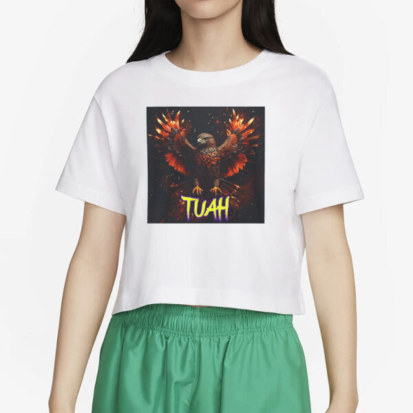 Iconic Hawk Tuah T-Shirt With A Phoenix Hawk