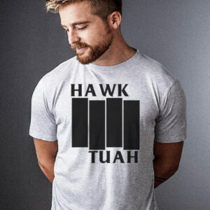 Josiahhughes hawk tuah black flag t-shirts