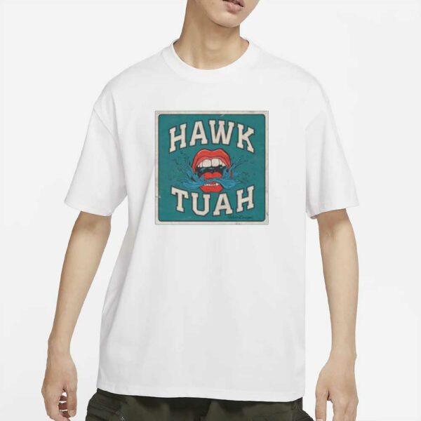 New Men's HAWK TUAH Spit on that thing Graphic Printed T-Shirt