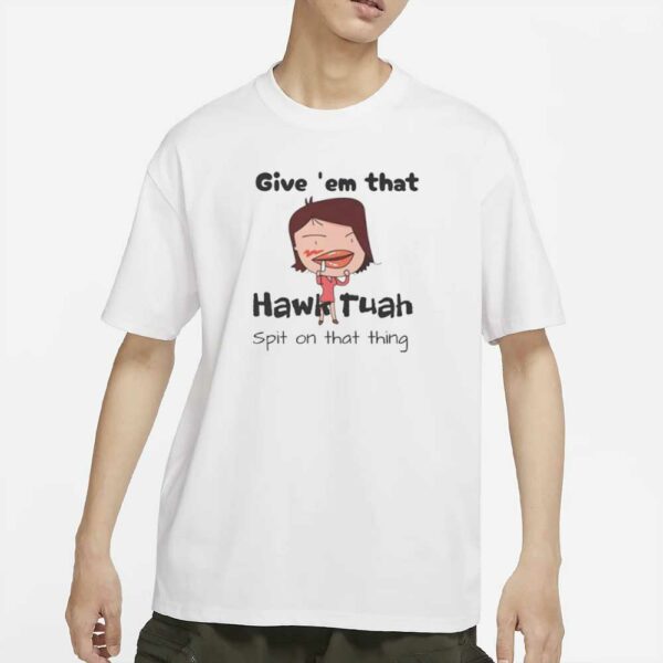 New Men's Hawk Tuah 2024 Spit on that thing Graphic Print T-Shirt Unisexs