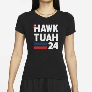 New Men's Hawk Tuah 24 For president Graphic Print T-Shirt