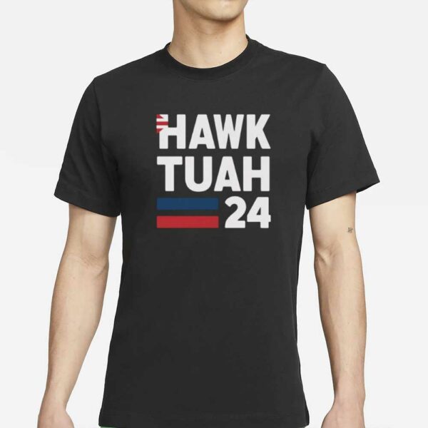 New Men's Hawk Tuah 24 For president Graphic Print T-Shirts