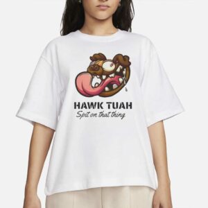 New Men's Hawk Tuah Spit on that thing Graphic Print 2024 T-Shirt