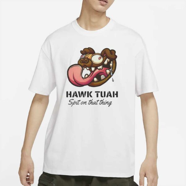 New Men's Hawk Tuah Spit on that thing Graphic Print 2024 T-Shirts