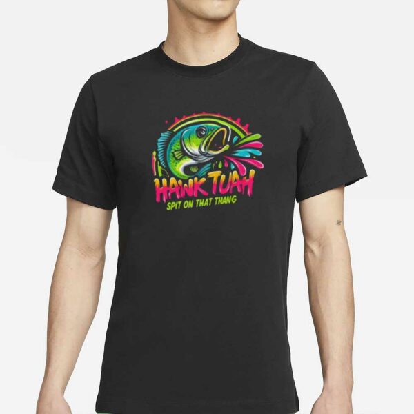 New Men's Hawk Tuah Spit on that thing Graphic Print T-Shirt Tee