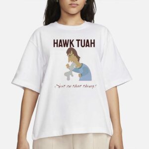 New Men's Hawk Tuah Spit on that thing Graphic Print T-Shirts