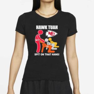 Official Kansas City Chiefs Hawk Tuah Spit On That Thang Football T-Shirt