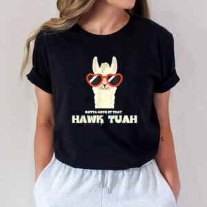 Spitting Llama Funny Hawk Tuah T-Shirt4