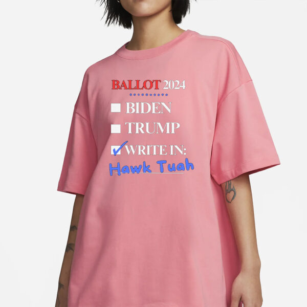 Vote Hawk Tuah 24 T-Shirt, Funny Spit On That Thing Girl Shirt , Funny Trendy Tshirt, Viral Tshirt, Funny Meme Girl, Election 20245