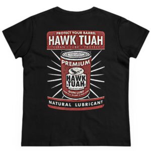 Hawk Tuah Gun Lube Women's Black Shirts