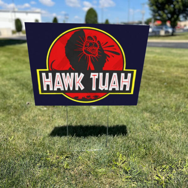 Hawk Tuah Spitting Dinosaur Yard Signs1